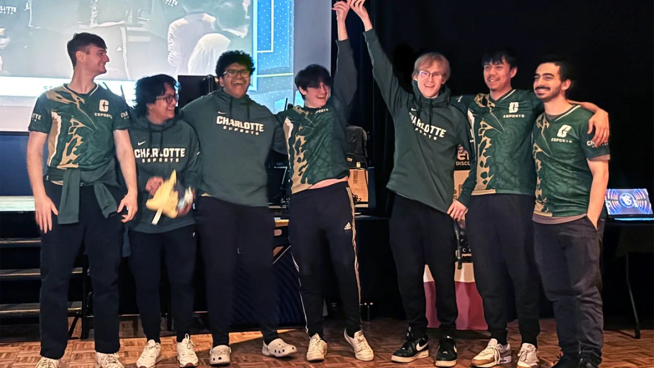 Charlotte Esports Valorant team after win