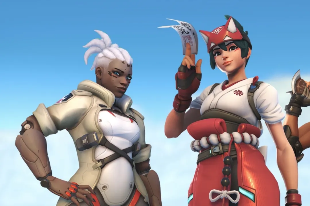 Characters Sojourn and Kiriko from Overwatch 2